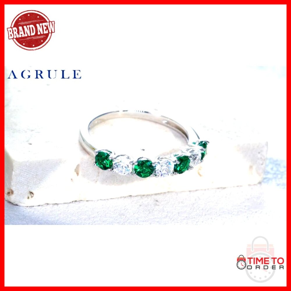 Sterling Silver Stackable Half Eternity Wedding B… - image 7